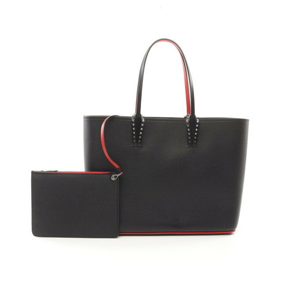 Christian Louboutin CABATA Tote Bag Leather Black - Picture 1 of 5
